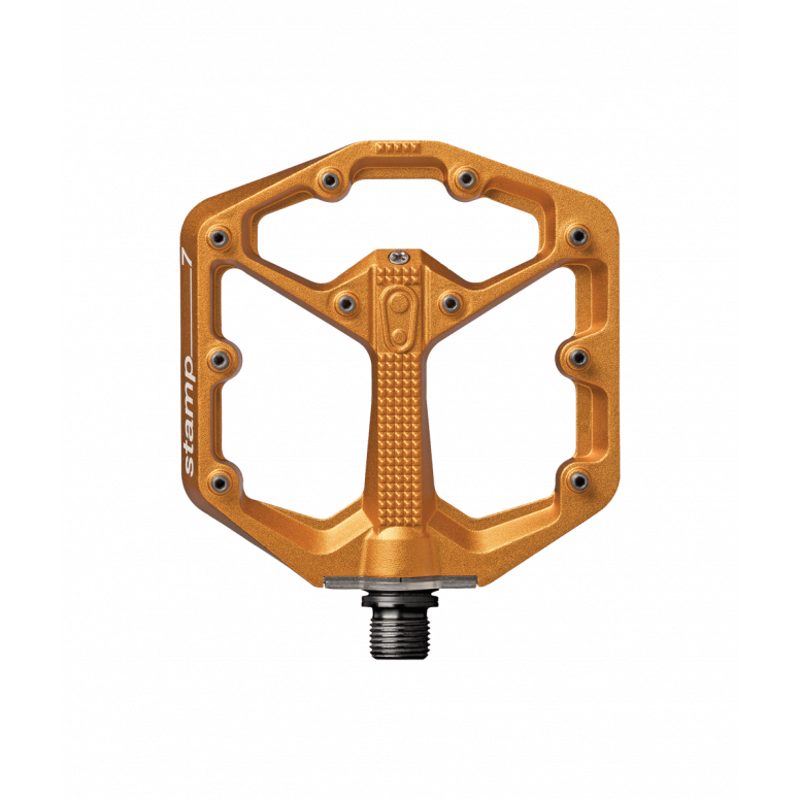 Crankbrothers Stamp 7 Flat Pedals in Orange-1